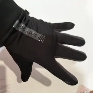 Guantes de invierno negros y grises Talla M