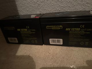 2 Baterías Energivm 12V 7Ah MV 1270S