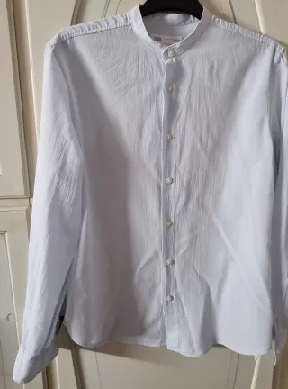 Camicia Zara uomo collo coreana