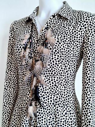 Collar/Cinturón Plumas Naturales