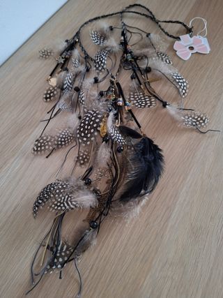 Collar/Cinturón Plumas Naturales