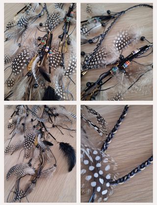 Collar/Cinturón Plumas Naturales