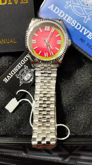 Reloj Addiesdive AD2535 Rojo y Plateado