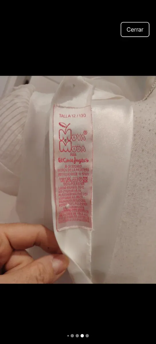 Vestido de niña para comunión