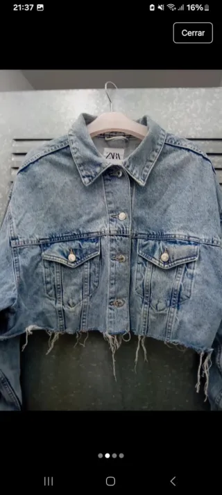 Cazadora vaquera Zara Talla S
