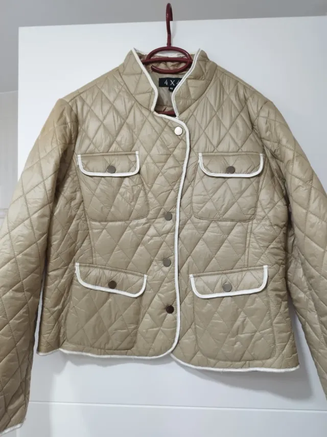 Chaqueta acolchada 4X beige