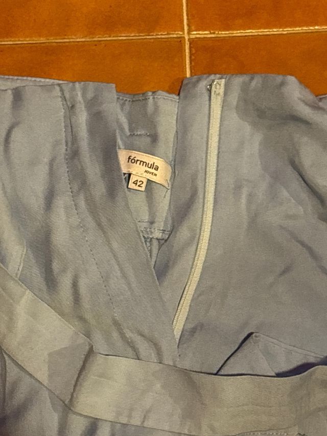 Pantalón corto azul claro mujer talla 32