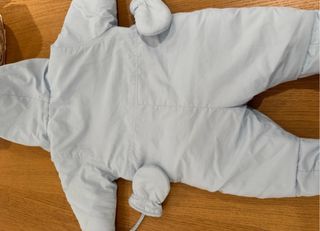 Saco de invierno para bebé azul 3-6meses