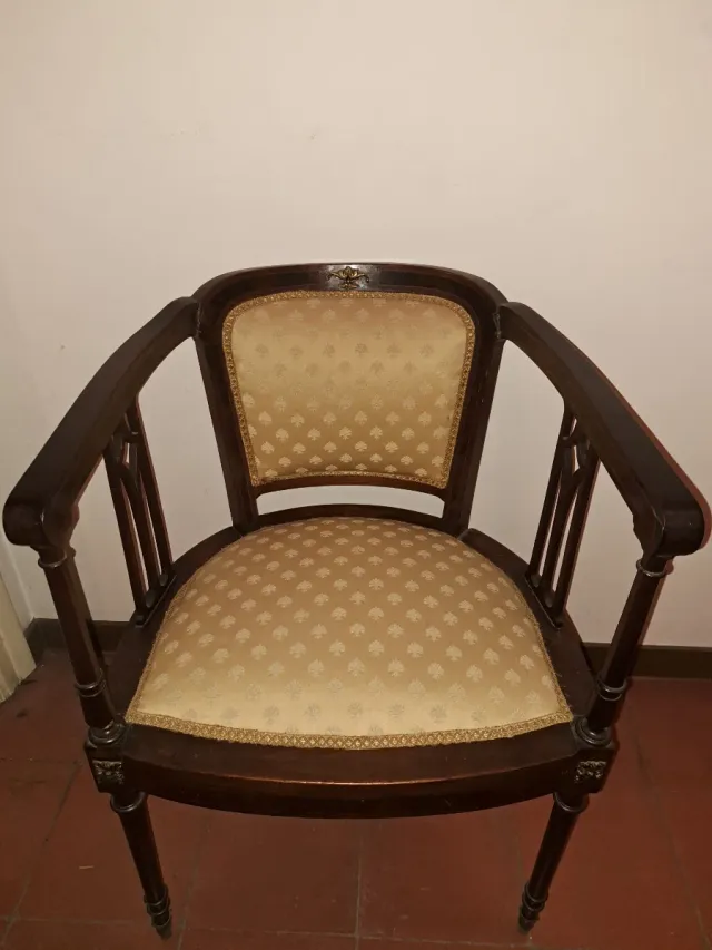 Pareja de sillones antiguos estilo Luis XVI