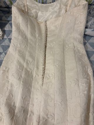 Vestido de Novia color blanco roto