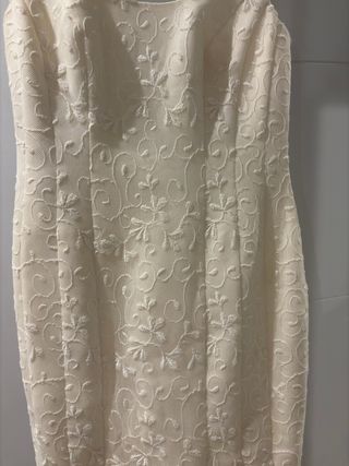 Vestido de Novia color blanco roto