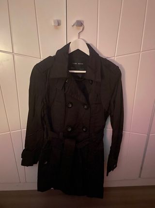 Gabardina Zara Marrón Talla L