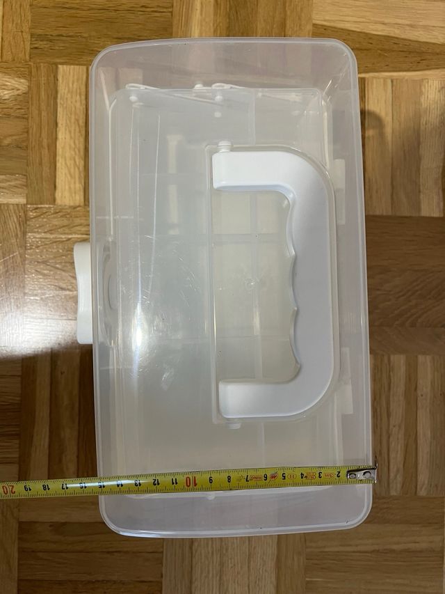 Kit di pronto soccorso organizzatore in plastica trasparente