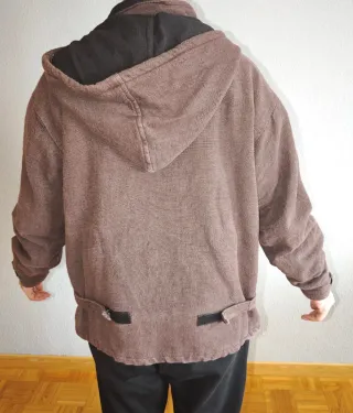 Chaqueta polar con cremallera diagonal