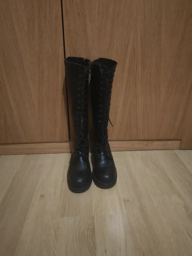 Botas de piel Kipper negras