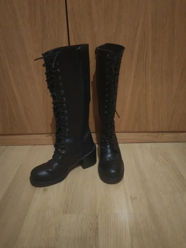 Botas de piel Kipper negras