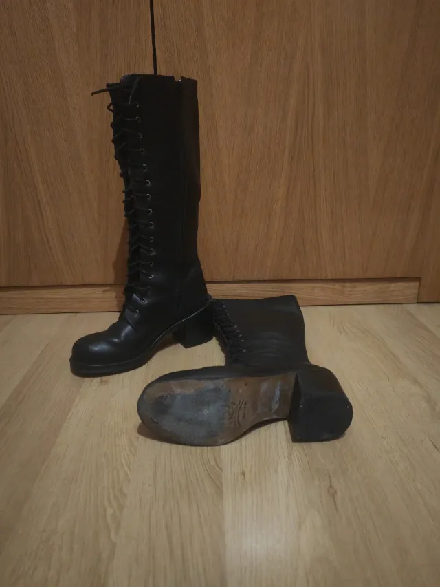 Botas de piel Kipper negras