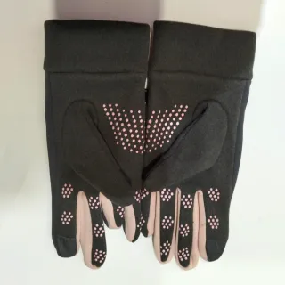 Guantes Invierno Talla S Negro y Rosa