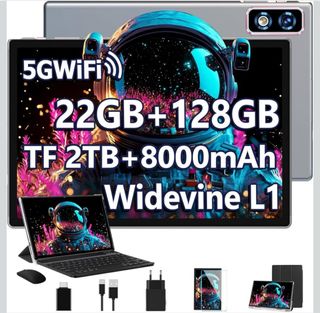 Tablet Android 14 10 22GB RAM+128GB ROM