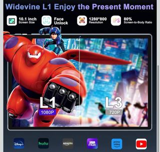 Tablet Android 14 10 22GB RAM+128GB ROM