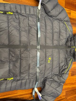 Plumífero Neak Peak gris y verde Talla L