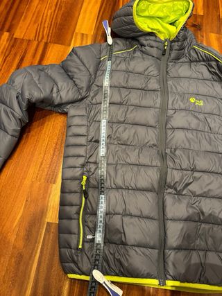 Plumífero Neak Peak gris y verde Talla L