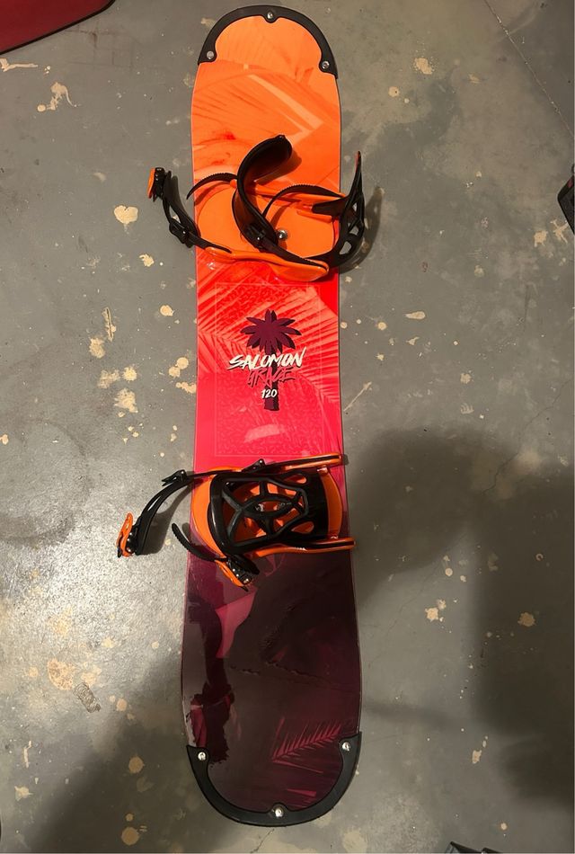 Tabla Snow Salomon 120 con fijaciones