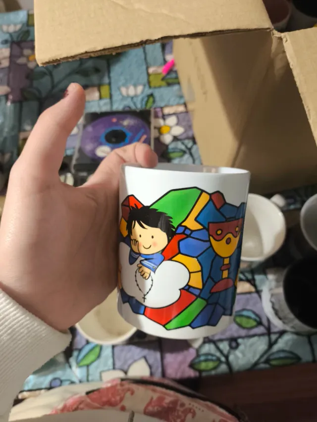 Taza cerámica Small World nueva
