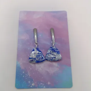 Conjunto Pendientes y Colgante hechos a mano, Triá