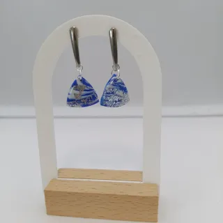 Conjunto Pendientes y Colgante hechos a mano, Triá