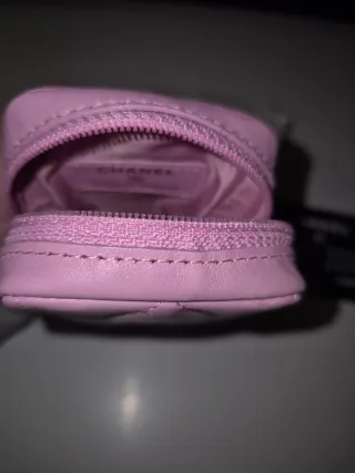 Pochette Chanel rosa con certificato