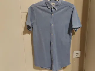 Camisa Zara Slim Fit Talla S Elástica