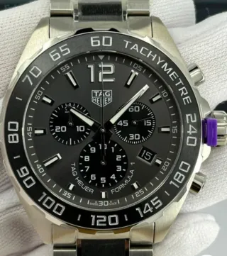 Reloj TAG Heuer Cronógrafo Negro/Plata