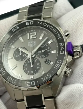 Reloj TAG Heuer Cronógrafo Negro/Plata