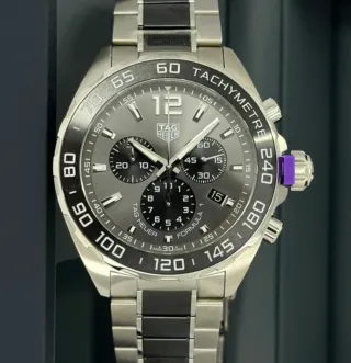 Reloj TAG Heuer Cronógrafo Negro/Plata