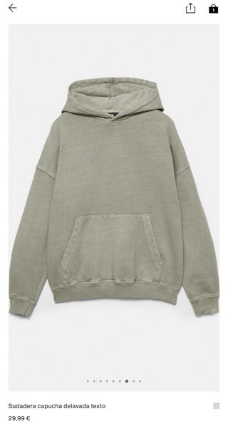 Sudadera PULL&BEAR capucha efecto lavado