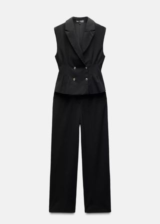 Mono traje negro Zara vestir