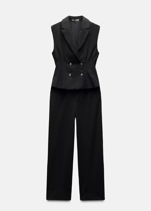 Mono traje negro Zara vestir