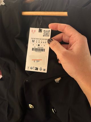 Mono traje negro Zara vestir