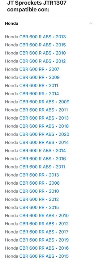 Corona JT 46T P-525 CBR 600RR