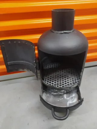 Estufa artesanal de metal