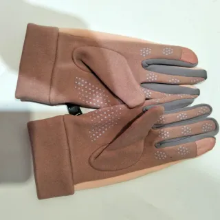 Guantes Invierno Talla S Marrón y Gris