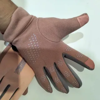 Guantes Invierno Talla S Marrón y Gris
