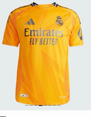 Camiseta Real Madrid Adidas Dorada Talla M