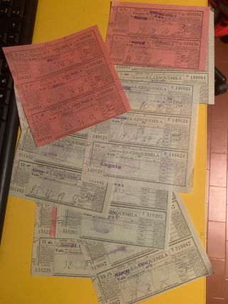 Lotto di carta anni '80