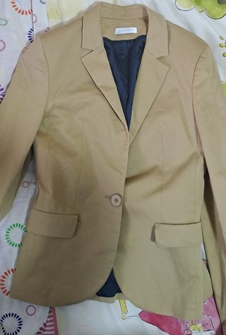 Chaqueta Promod Beige Mujer