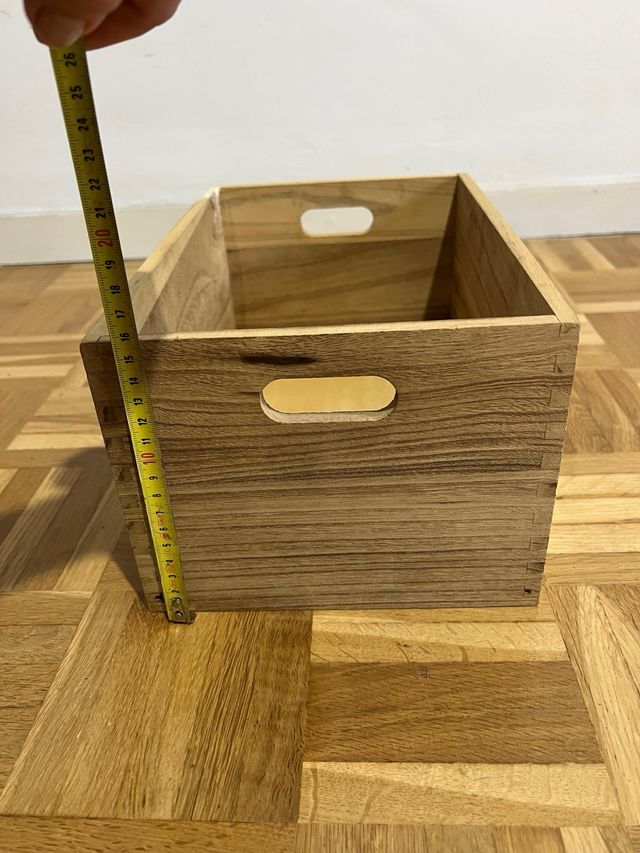 Set 2 Scatole Organizzatore in Legno