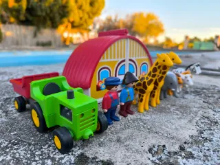 Granja Playmobil 123 con animales y figuras