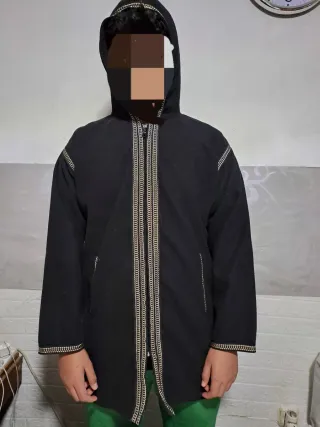 Chaqueta estilo príncipe negra unisex