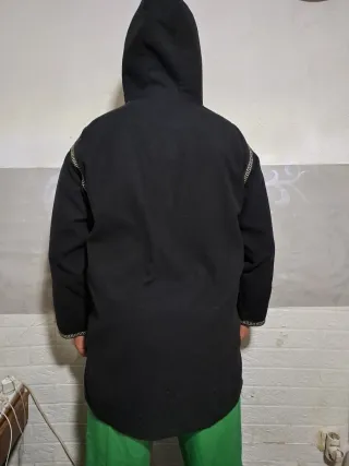 Chaqueta estilo príncipe negra unisex